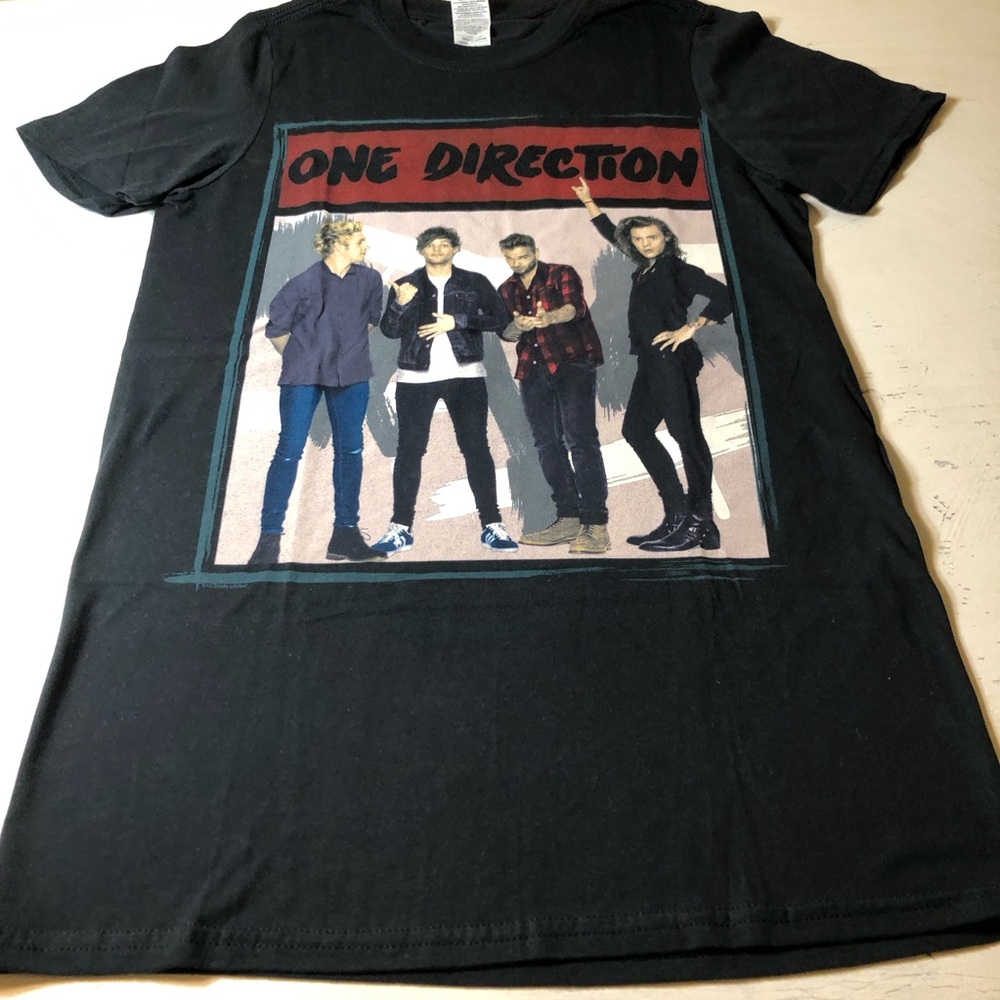 One Direction Jingle Ball Black Graphic Band Tee, Small, EUC, 100% Cotton